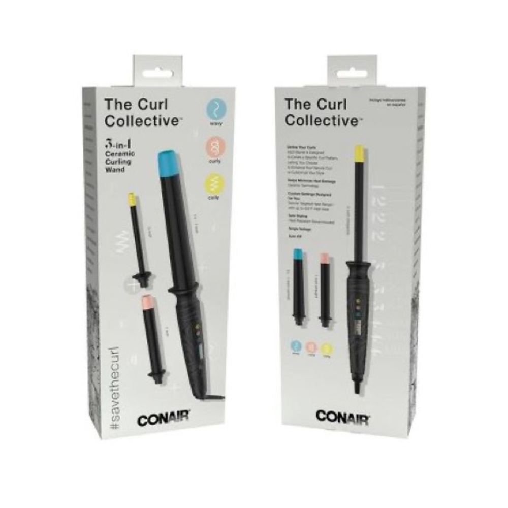 Nib The Curl Collective 3-In-1 Ceramic Curling Wa… - image 3